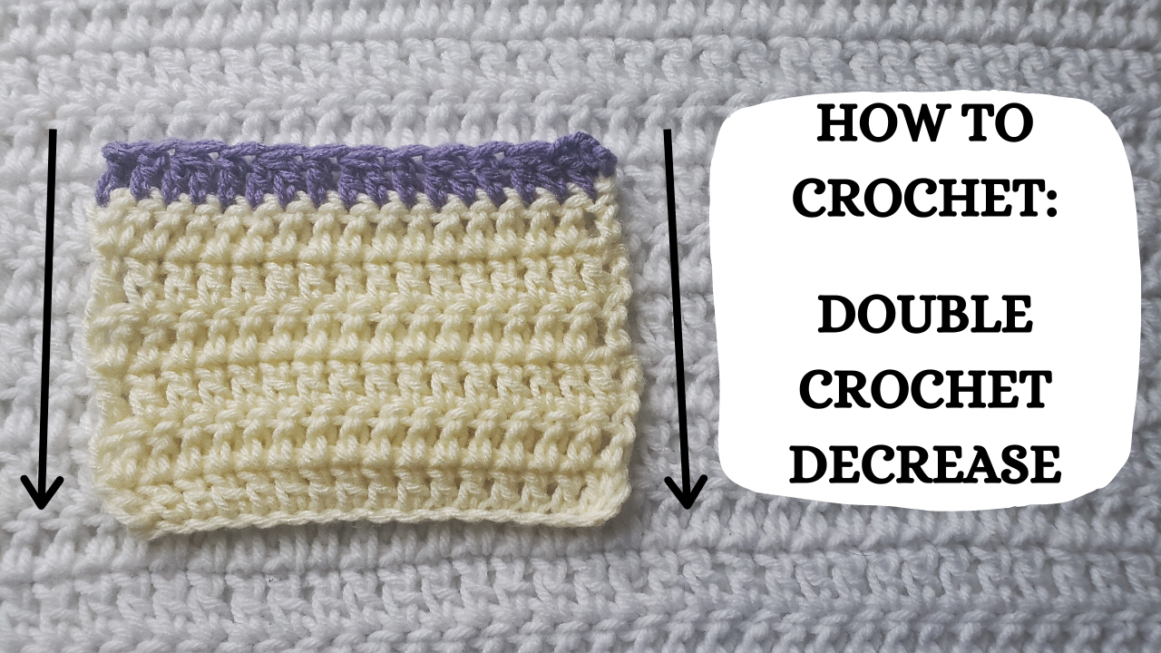 Crochet Video Tutorial - How To Crochet: Double Crochet Decrease ...