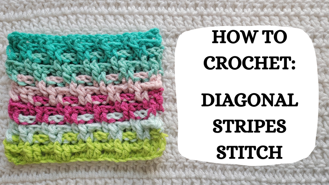 Crochet Video Tutorial - How To Crochet: Diagonal Stripes Stitch!