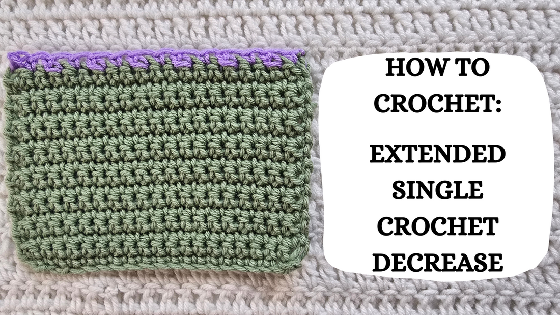 Photo Tutorial - How To Crochet: Extended Single Crochet Decrease!