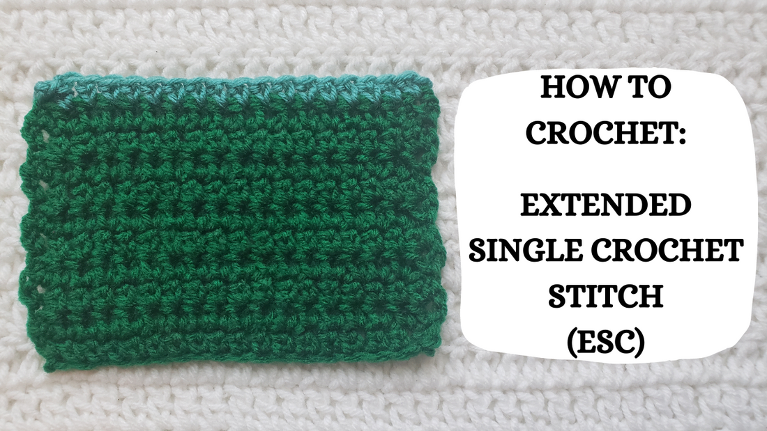 Photo Tutorial - How To Crochet: The Extended Single Crochet Stitch!