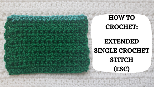 Crochet Video Tutorial - How To Crochet: The Extended Single Crochet Stitch!