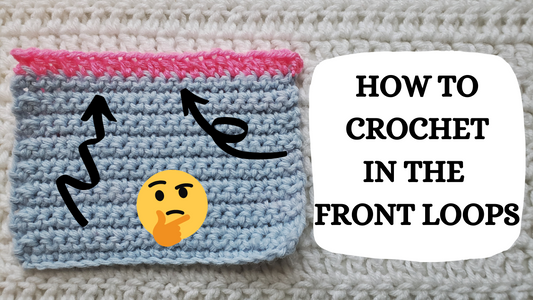 Photo Tutorial - How To Crochet: In The Front Loops!