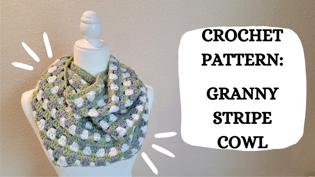 Crochet Video Tutorial - Crochet Pattern: Granny Stripe Cowl!