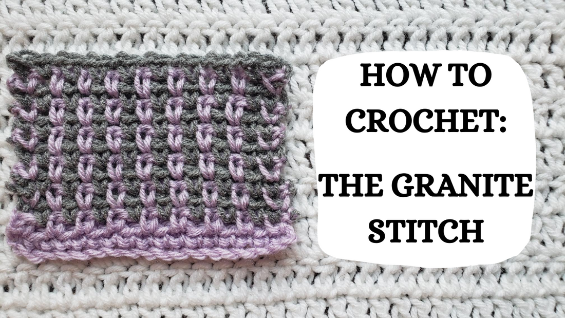 Photo Tutorial How To Crochet The Granite Stitch crochetmelovely