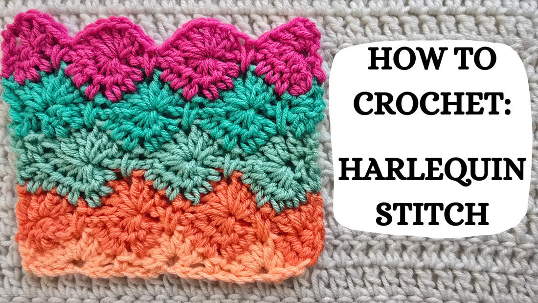 Crochet Video Tutorial - How To Crochet: Harlequin Stitch!