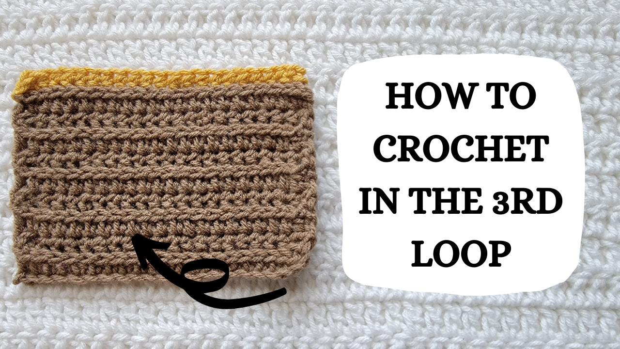 Photo Tutorial - How To Crochet In The 3rd Loop! – crochetmelovely