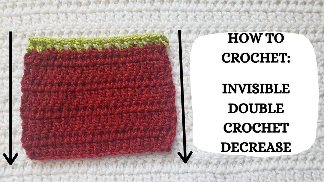 Photo Tutorial - How To Crochet: Invisible Double Crochet Decrease!