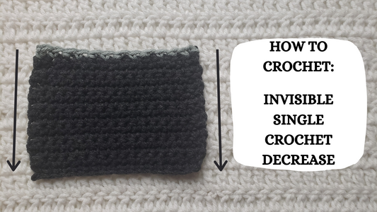 Photo Tutorial - How To Crochet: Invisible Single Crochet Decrease!