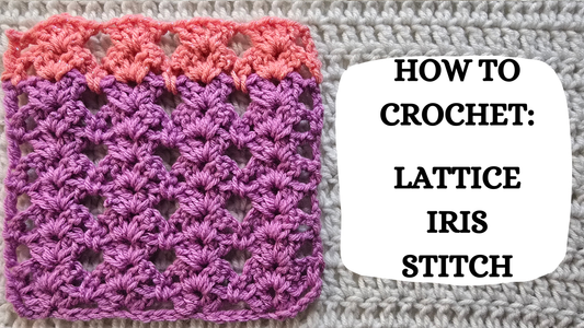 Photo Tutorial – How To Crochet: Lattice Iris Stitch!