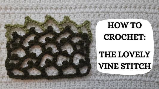 Crochet Video Tutorial - How To Crochet: The Lovely Vine Stitch!