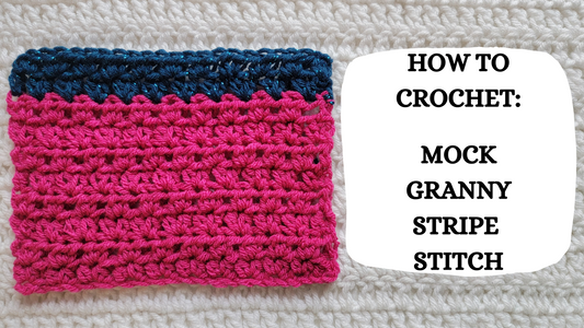 Crochet Video Tutorial - How To Crochet: Mock Granny Stripe Stitch!