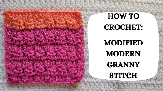 Photo Tutorial – How To Crochet: Modified Modern Granny Stitch!