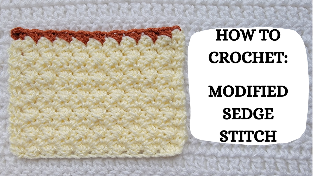 Photo Tutorial - How To Crochet: Modified Sedge Stitch!