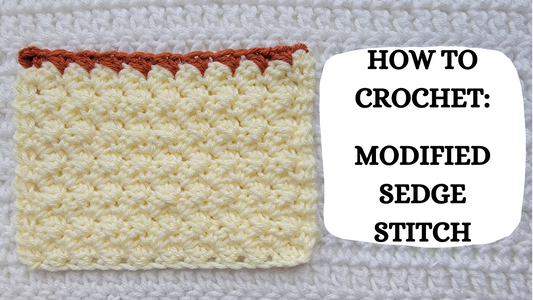 Crochet Video Tutorial - How To Crochet: Modified Sedge Stitch!