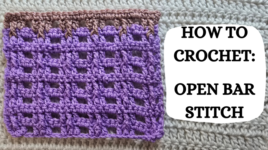 Photo Tutorial – How To Crochet: Open Bar Stitch!