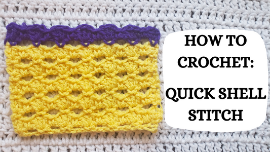 Crochet Video Tutorial - How To Crochet: Quick Shell Stitch!