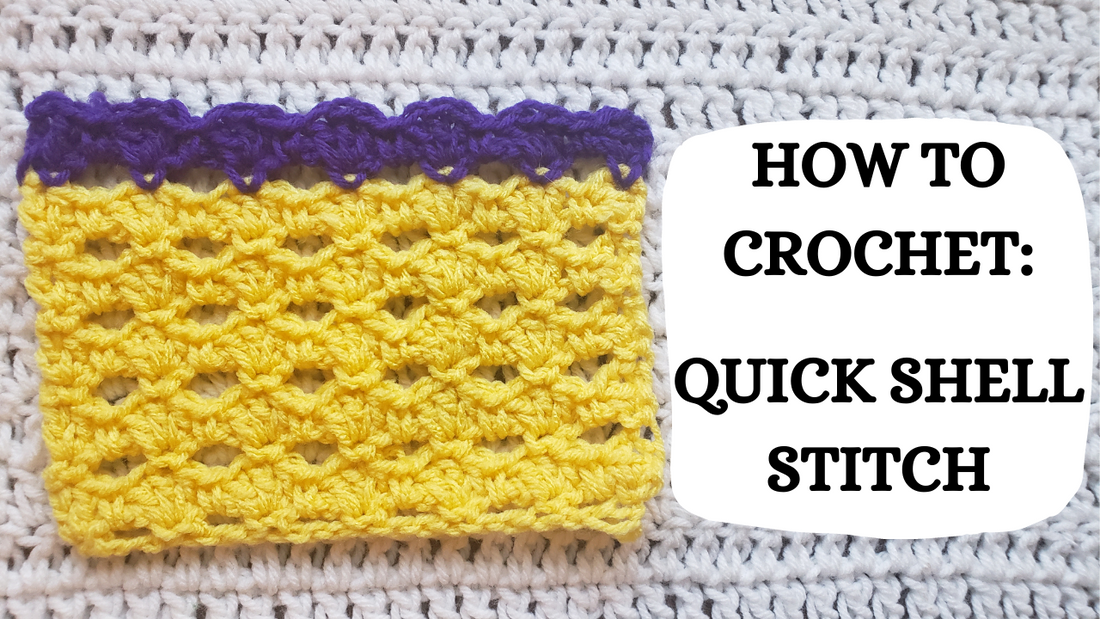 Photo Tutorial - How To Crochet: Quick Shell Stitch!