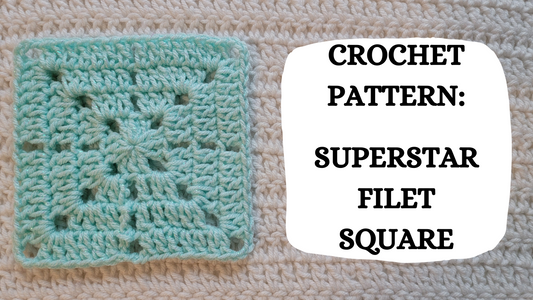 Photo Tutorial - Crochet Pattern: Superstar Filet Square!