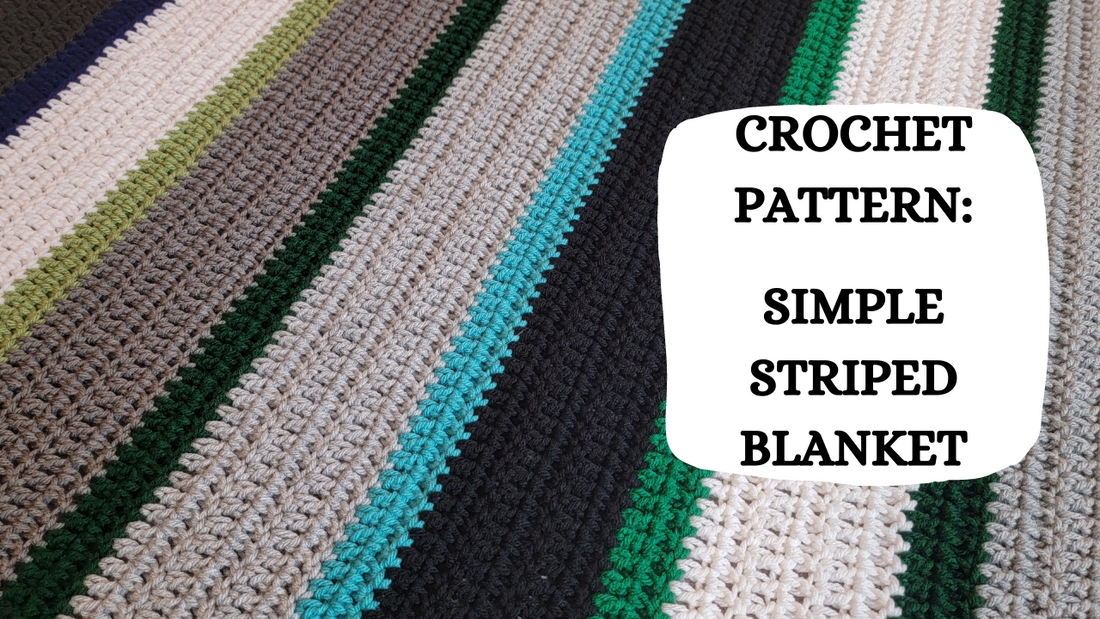 Crochet Video Tutorial - Crochet Pattern: Simple Striped Blanket!