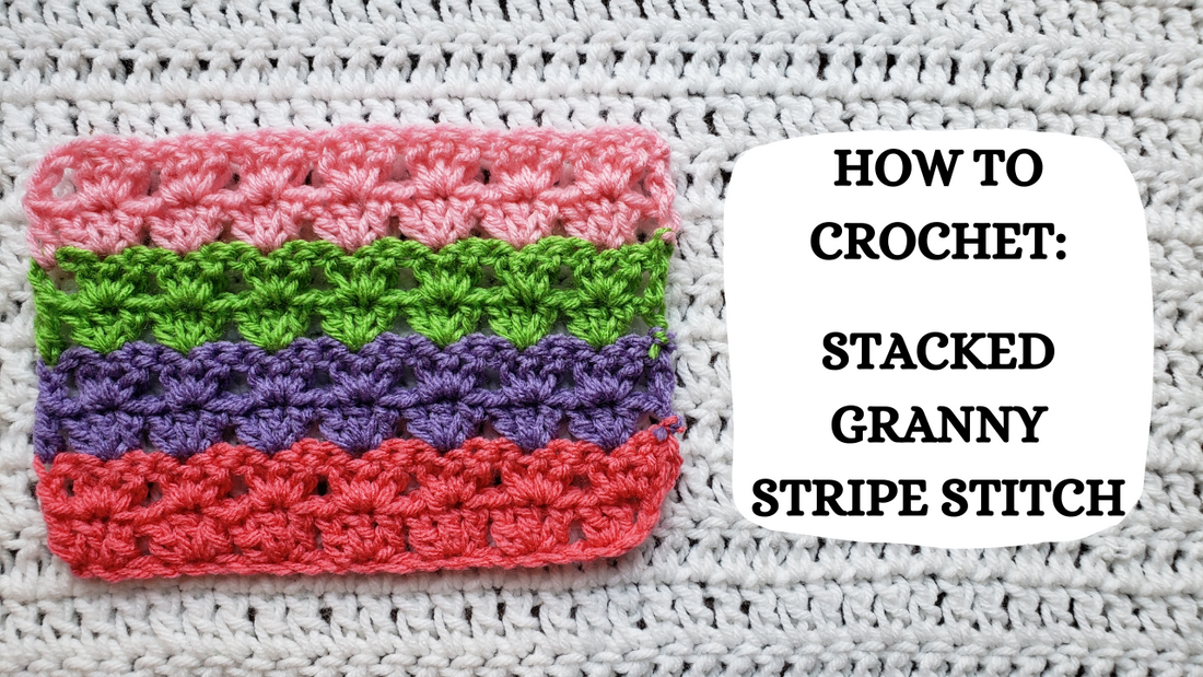Photo Tutorial - How To Crochet: Stacked Granny Stripe Stitch!