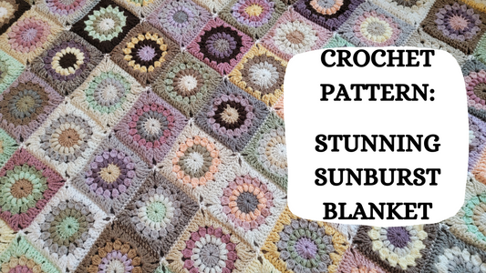 Crochet Video Tutorial - Crochet Pattern: Stunning Sunburst Blanket!