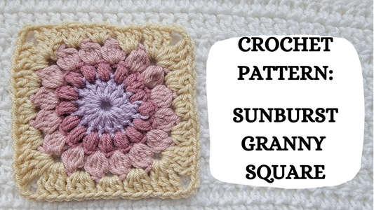 Photo Tutorial - Crochet Pattern: Sunburst Granny Square!