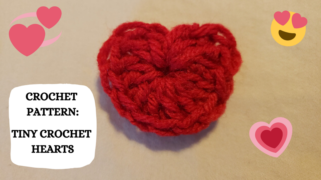 Crochet Video Tutorial - Crochet Pattern: Tiny Crochet Hearts!