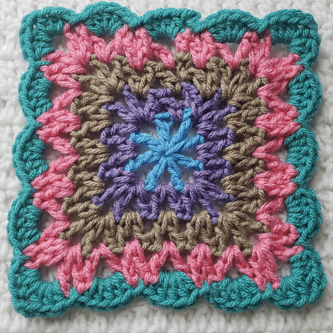 Free Crochet Pattern: Vintage Vibes Square!
