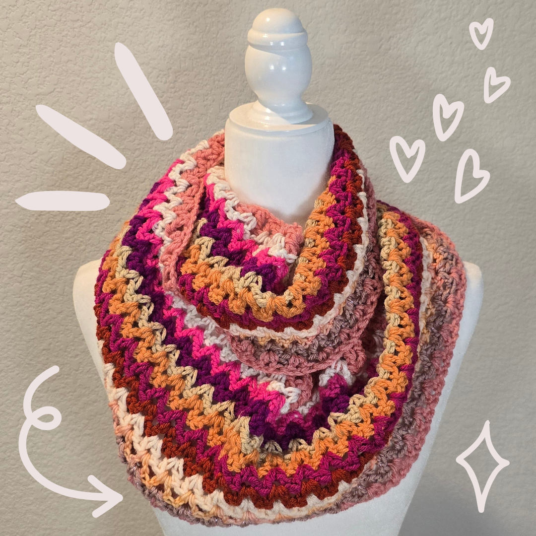 Free Crochet Pattern: Endless Light Cowl!