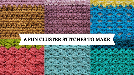 Crochet Video Tutorial - Crochet Stitch Compilation: 6 Cluster Stitches!