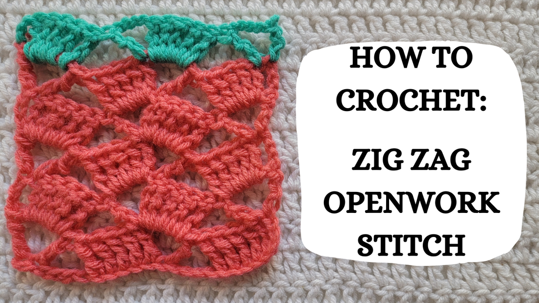 Photo Tutorial – How To Crochet: Zig Zag Openwork Stitch!