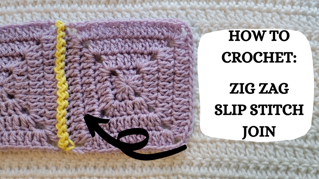 Crochet Video Tutorial - How To Crochet: Zig Zag Slip Stitch Join!