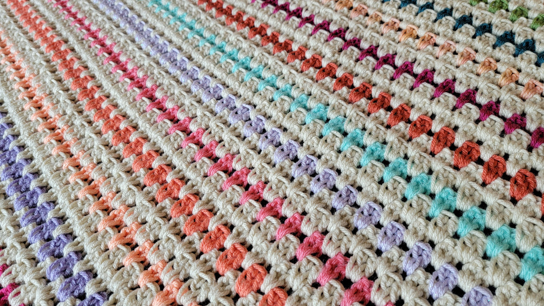 Free Crochet Pattern: Twinkling Gems Afghan!