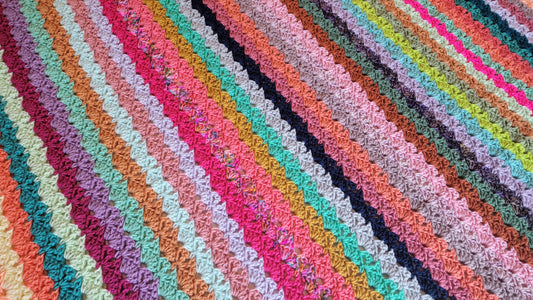 Crochet Pattern: Shifting Glimmer Afghan!