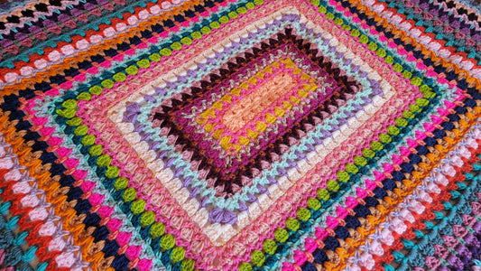 Crochet Pattern: Glitzy Rectangle Afghan!