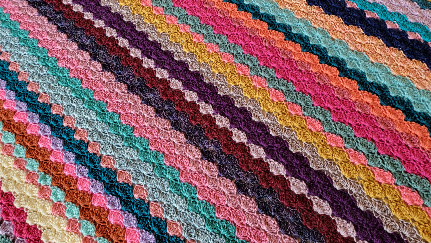 Free Crochet Pattern: Classic Shell Afghan! – crochetmelovely