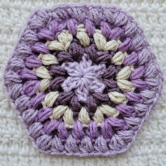 Free Crochet Pattern: Puffy Hexagon Motif!