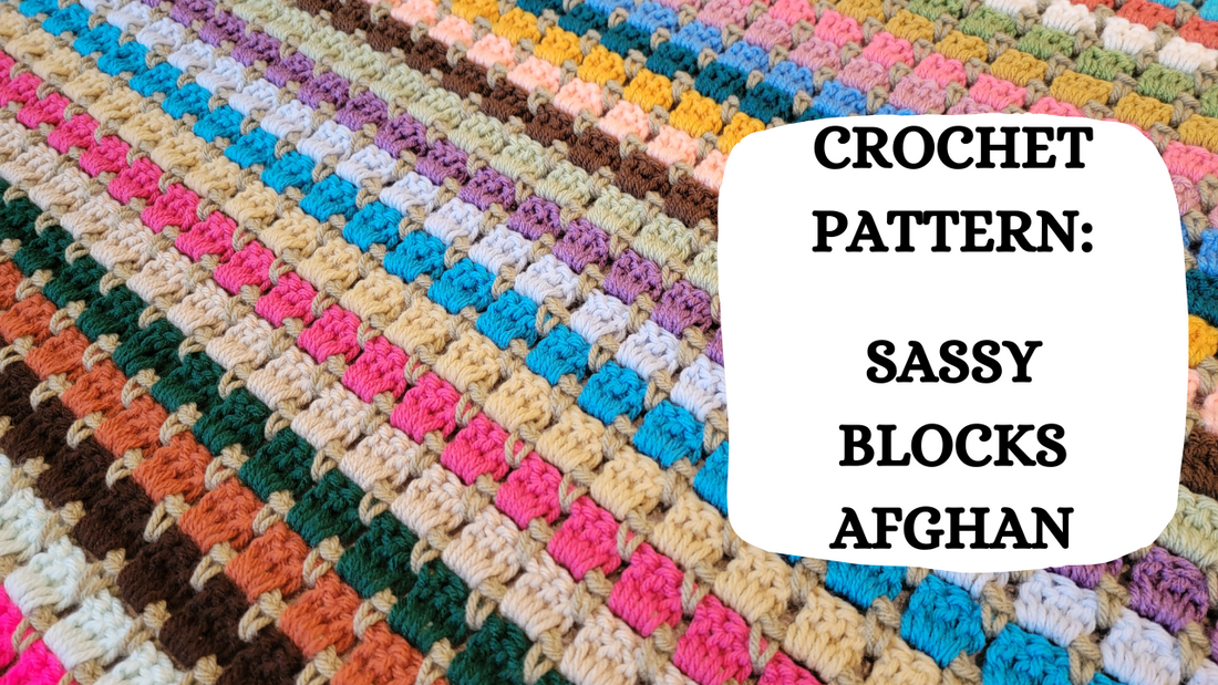 Crochet Video Tutorial - Crochet Pattern: Sassy Blocks Afghan!