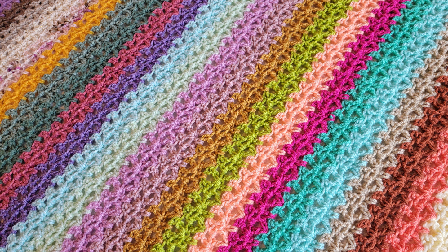 Crochet Pattern: Perfect Match Afghan