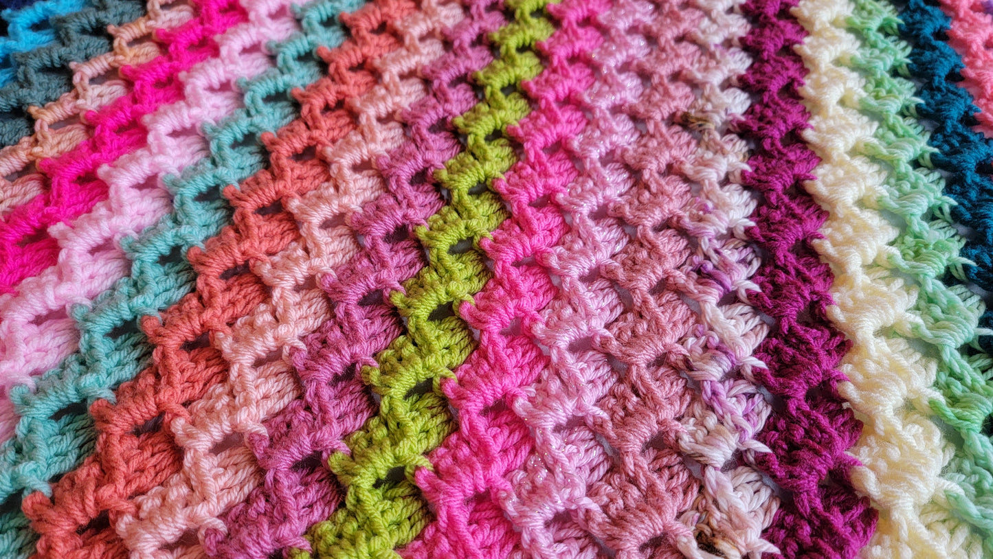Hey Bestie Crochet Blanket - Handmade Afghans, Crocheted Afghans, Crocheted Blankets, Crochet Afghans, Crochet Blankets, Throws, Pretty,Cute