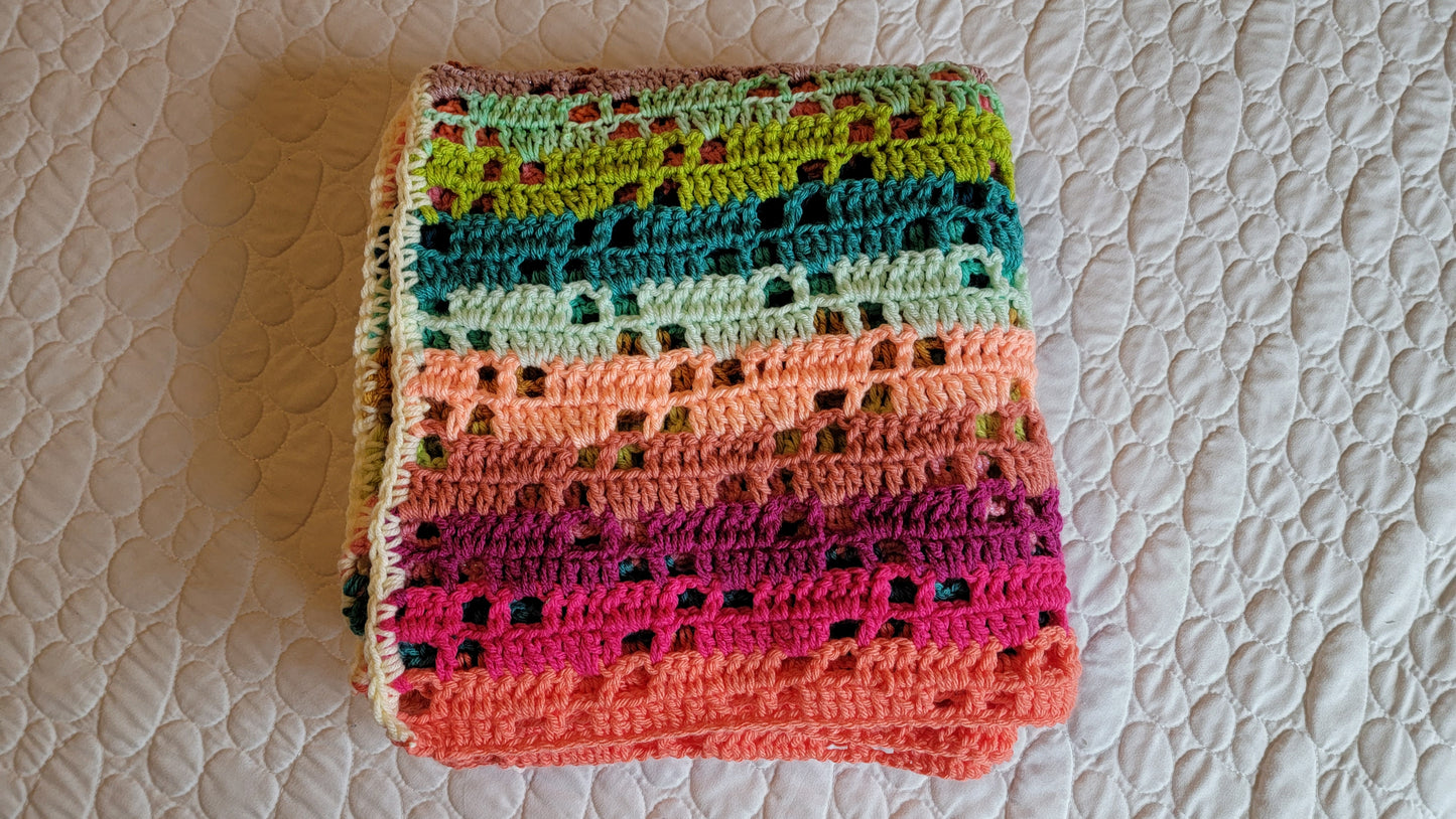 Shimmer Spirit Afghan - Handmade Afghans, Crocheted Afghans, Crocheted Blankets, Crochet Afghans, Crochet Blankets, Throws, Pretty, Cute