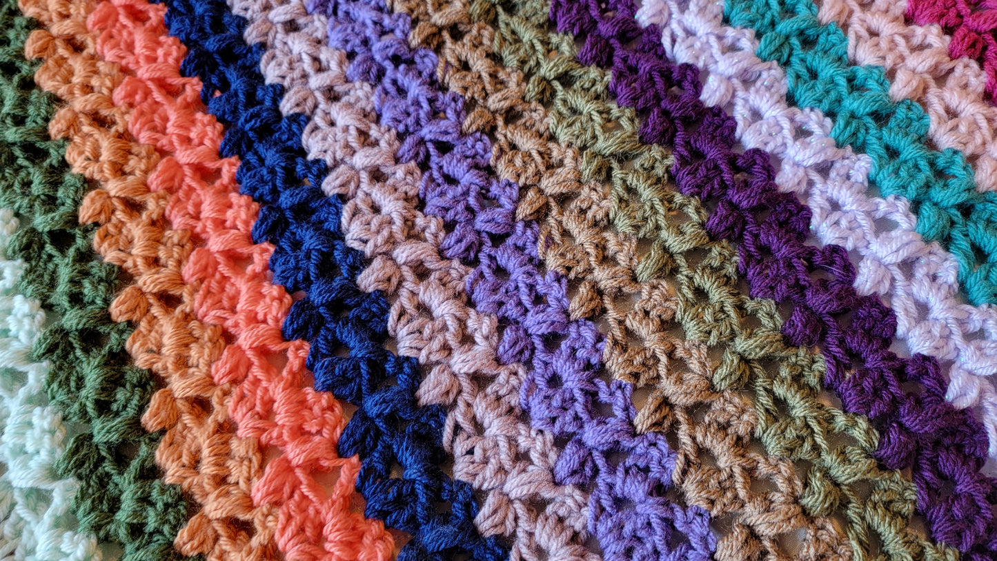 Crochet Pattern: Opal Oasis Afghan