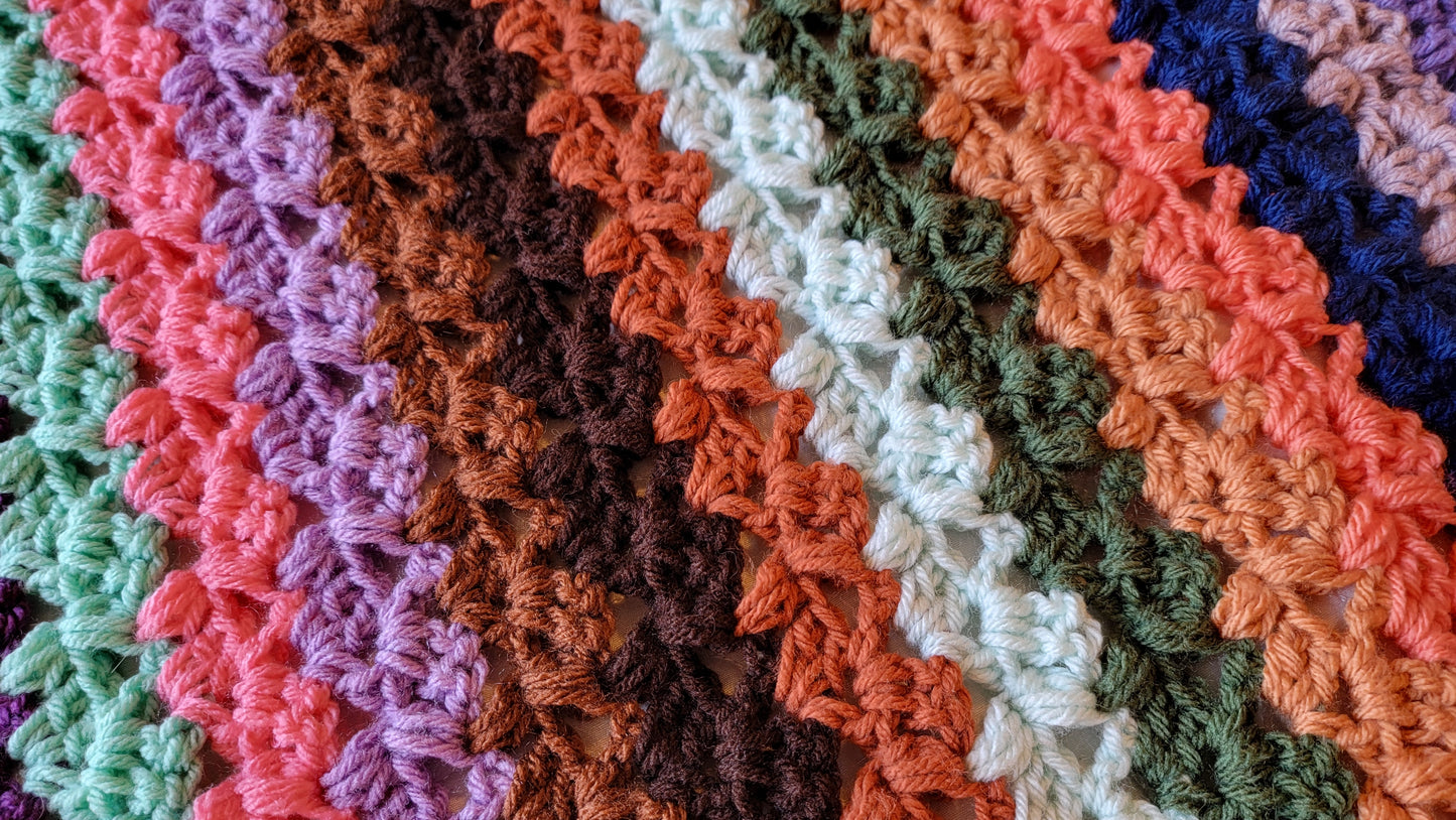 Crochet Pattern: Opal Oasis Afghan