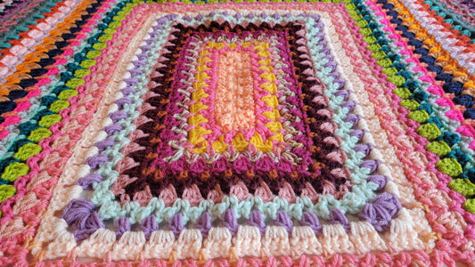 Crochet Pattern: Glitzy Rectangle Afghan