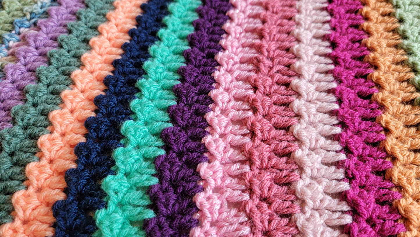 Twilight Serenity Crochet Afghan - Handmade Afghans,Crocheted Afghans,Crocheted Blankets,Crochet Afghans,Crochet Blankets,Throws,Pretty,Cute