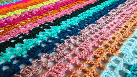 Luxe Twinkle Crochet Afghan - Handmade Afghans, Crocheted Afghans, Crocheted Blankets, Crochet Afghans,Crochet Blankets,Throws,Colorful,Cute