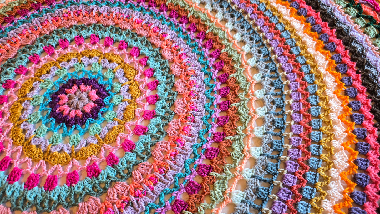 Crochet Pattern: Strawberry Moon Afghan