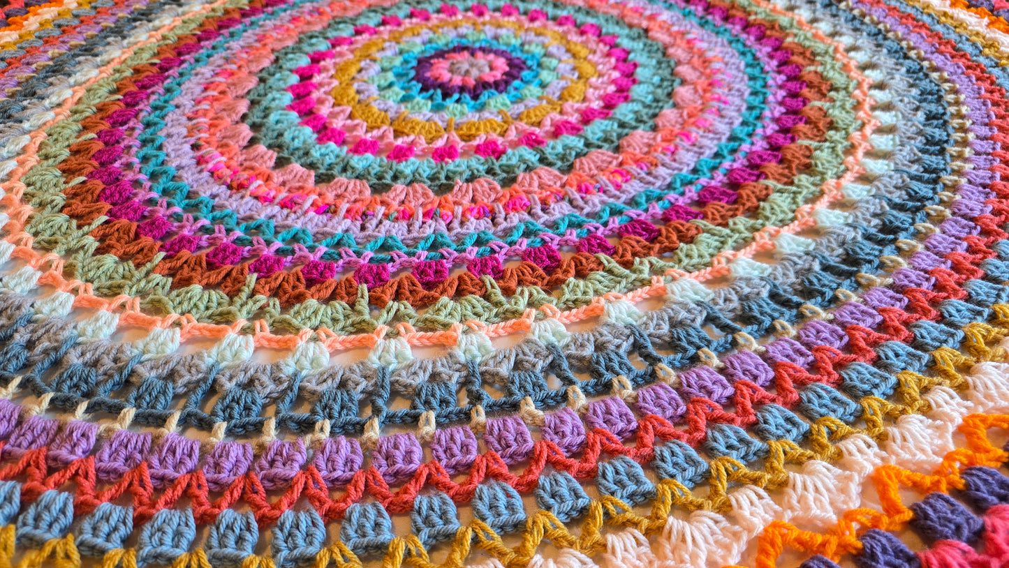 Crochet Pattern: Strawberry Moon Afghan