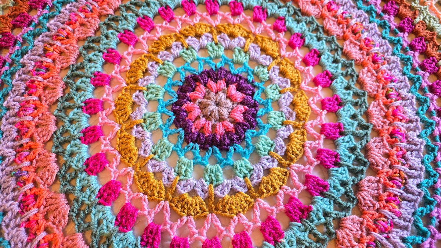 Crochet Pattern: Strawberry Moon Afghan