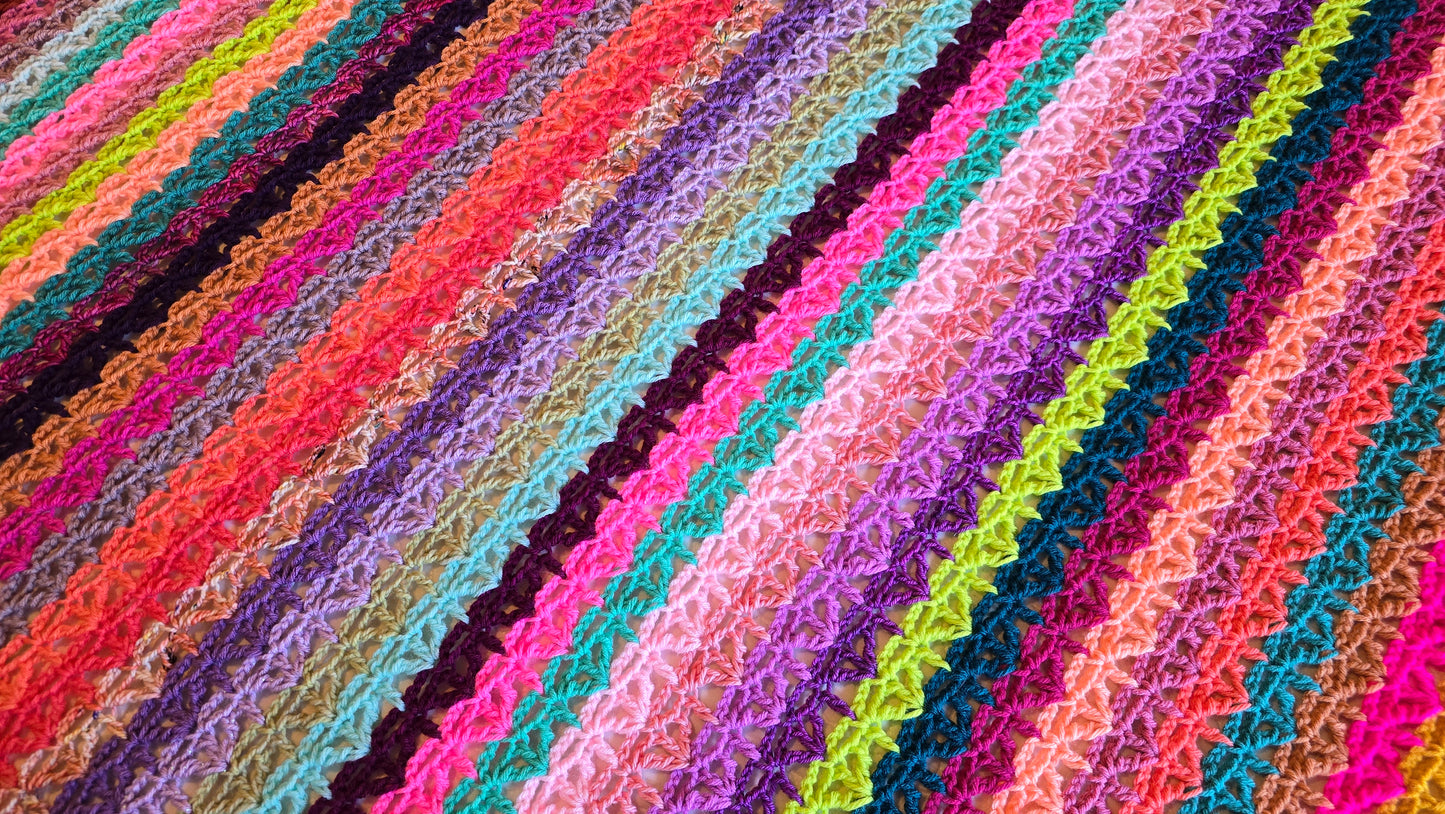 Crochet Pattern: Eternal Flame Afghan